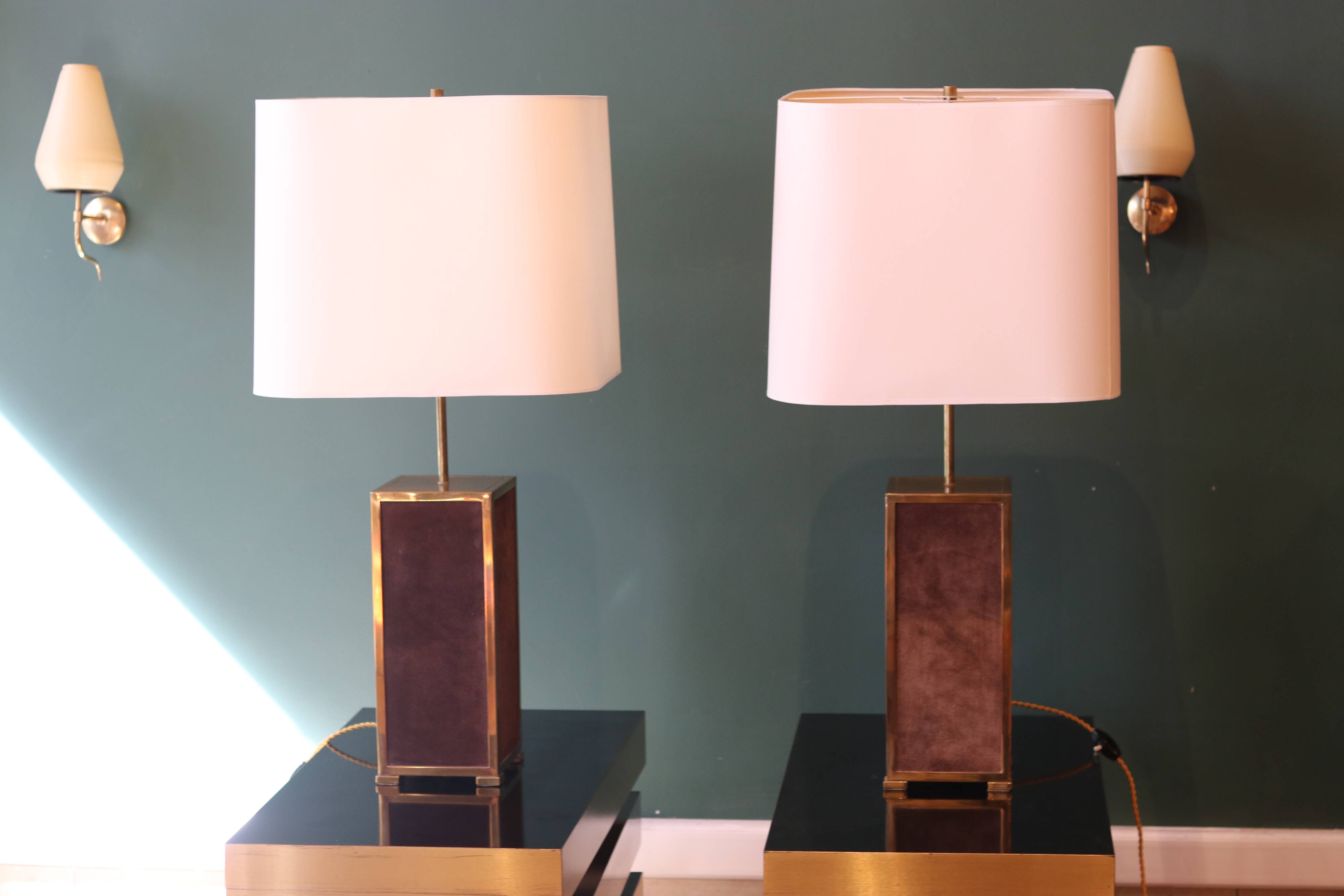 Important pair of lamps from the 70s