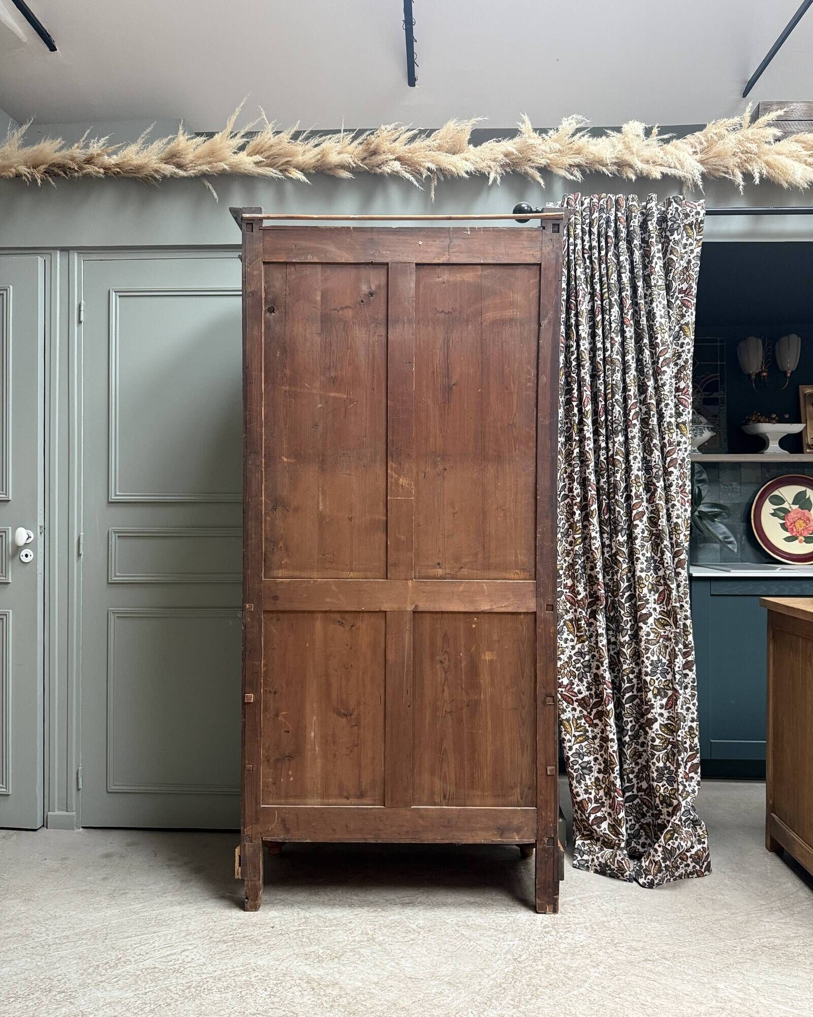 Louis Philippe wardrobe in solid pine (renovated)