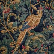 Mid Century wall tapestry with birds, animals, and leaves, Belgium 1960s.