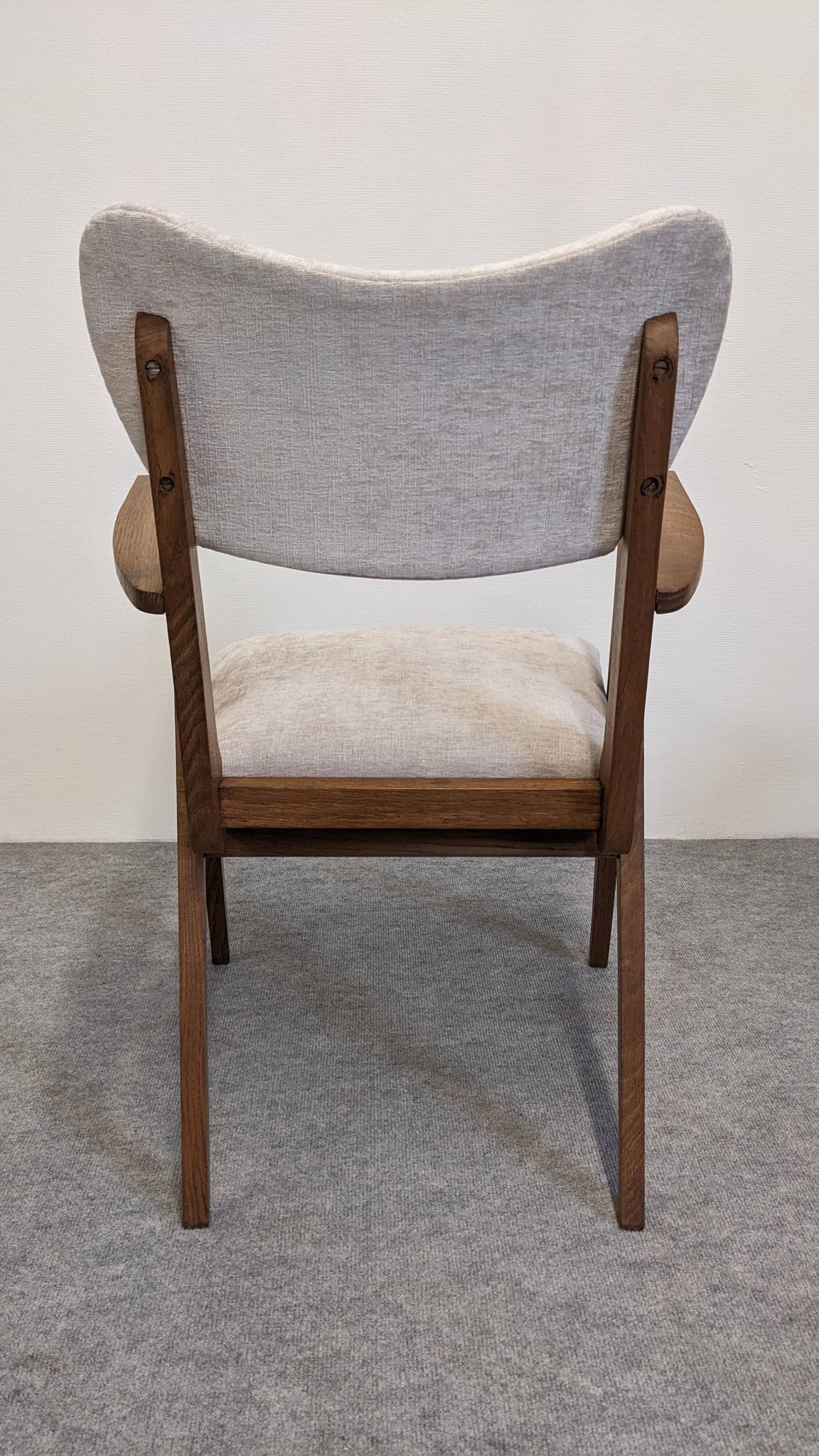 Pair of modernist Scandinavian bridge armchairs in teak, Denmark 1950.