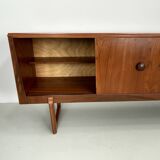 Very rare model of vintage sideboard from the 1960s made of teak wood.