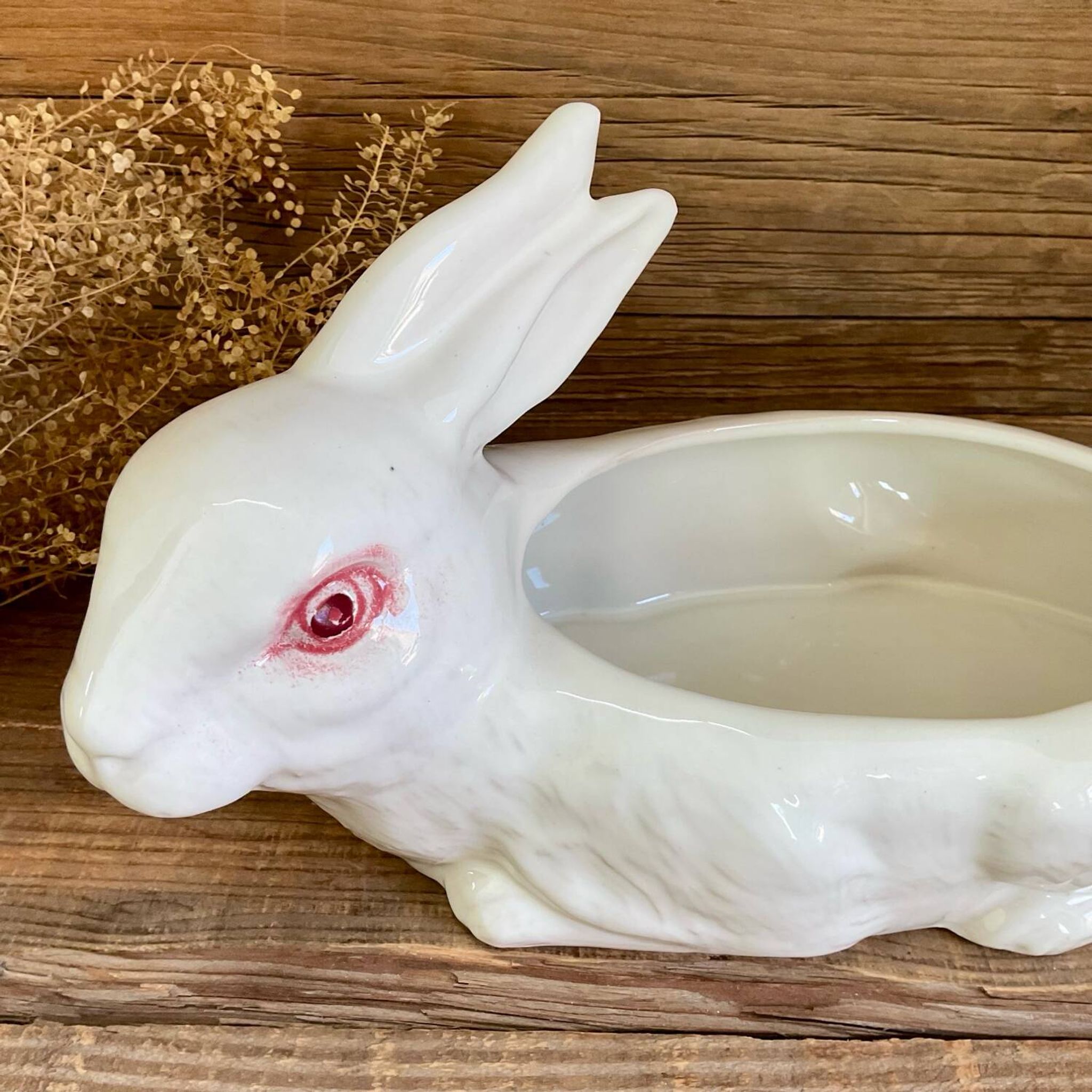 Terrine lapin blanc vintage