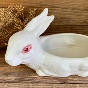 Terrine lapin blanc vintage