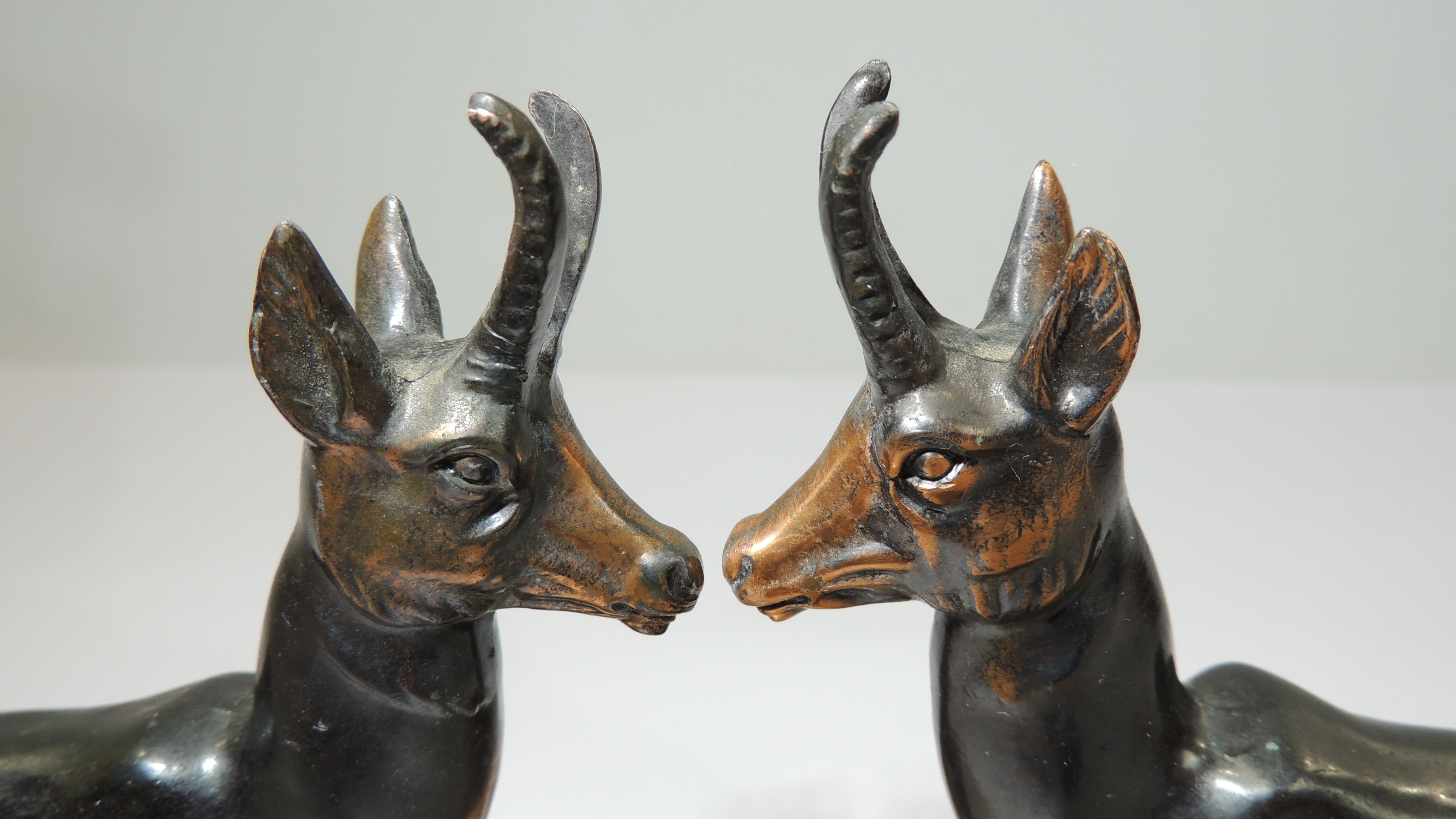 Bookends marble and chamois vintage