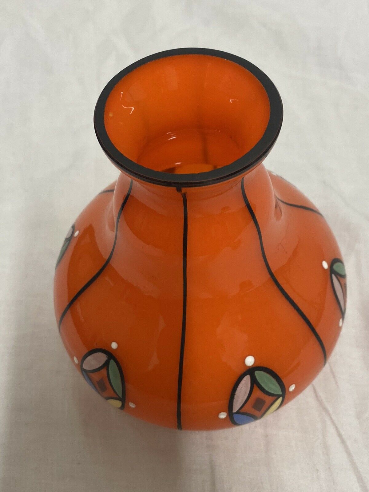 Vase Tango by Michael Powolny for Loetz glass period secession year 1915