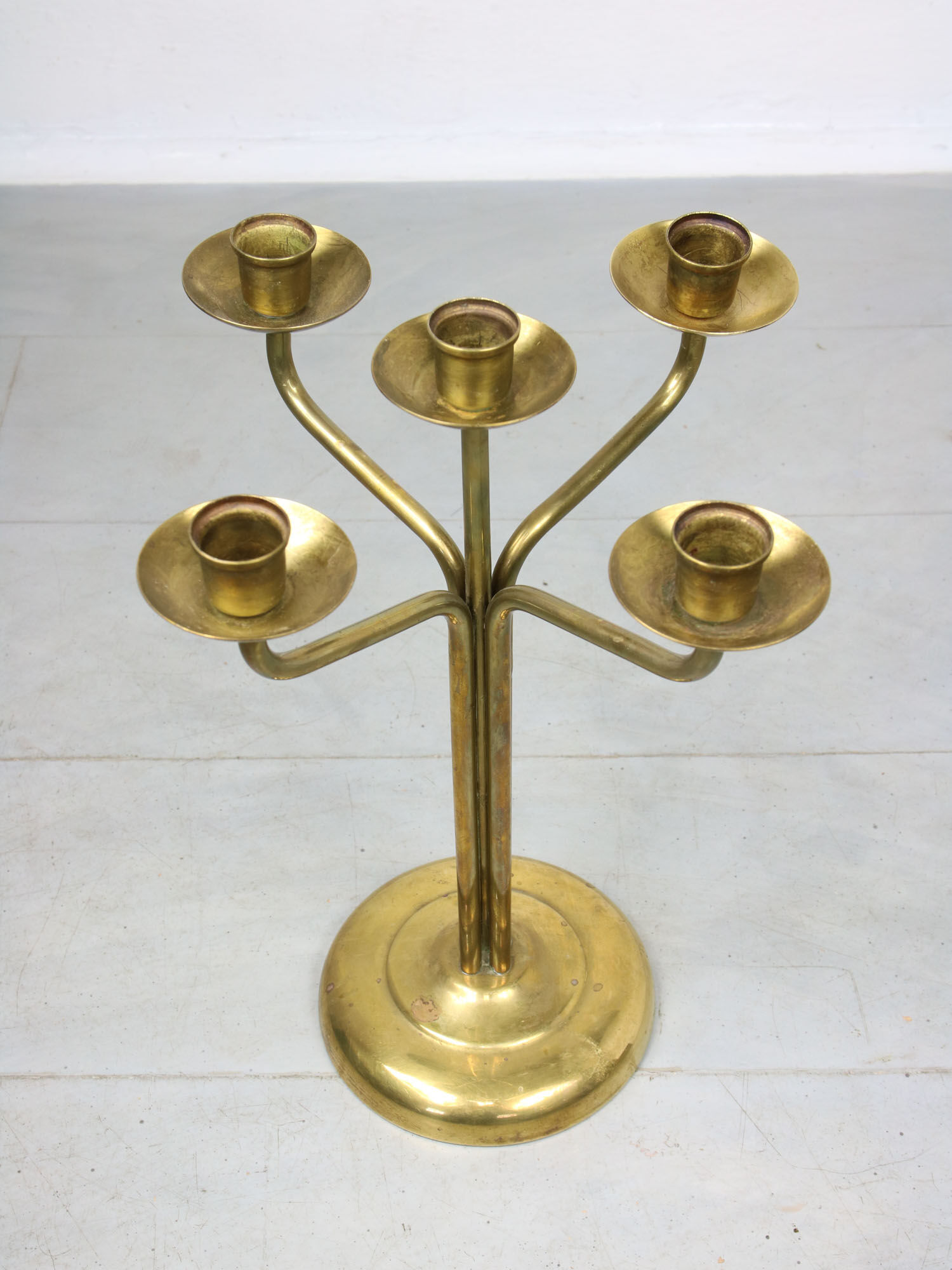 Vintage Brass 5-arm candlestick