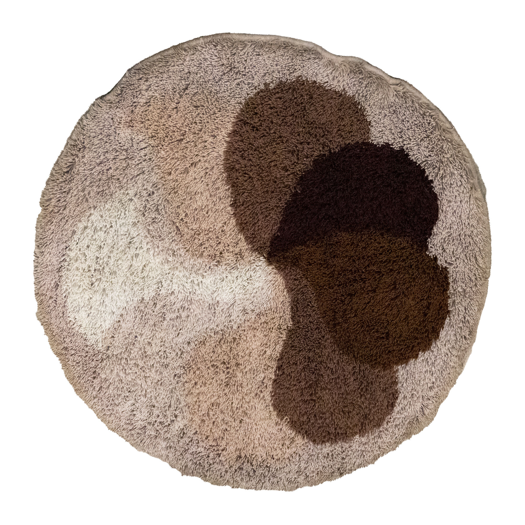 Brown Round "Flower" Desso Carpet