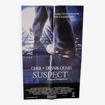affiche du film Suspect - vintage 1988 / 1989