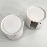 Paire de tables de nuit, Componibili par Anna Castelli pour Kartell, 1970