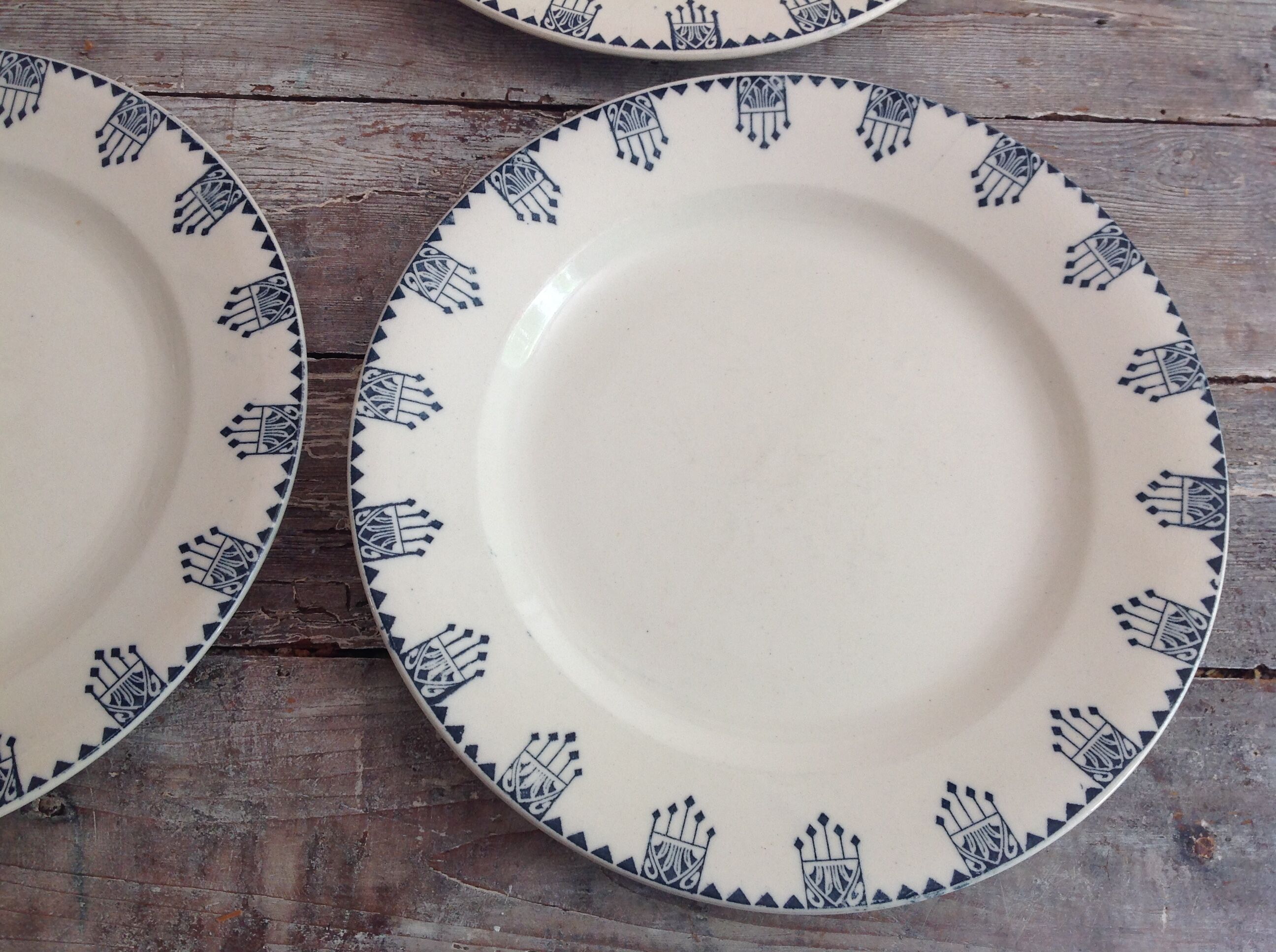 Série de 6 assiettes plates Terre de Fer