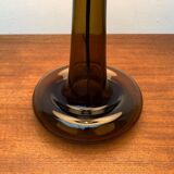 Vintage Danish table lamp model Fleur in glass by Michael Bang for Holmegaard, 1970s.