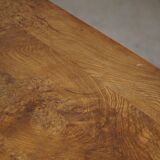 Square dining room/office table from the 19th century, baroque, Danish cabinetmaker.