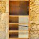 Storage unit/Library with sliding glass doors 1960s