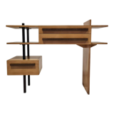 Modernist beech and Wenge sideboard, Netherlands 1980s