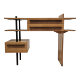 Modernist beech and Wenge sideboard, Netherlands 1980s