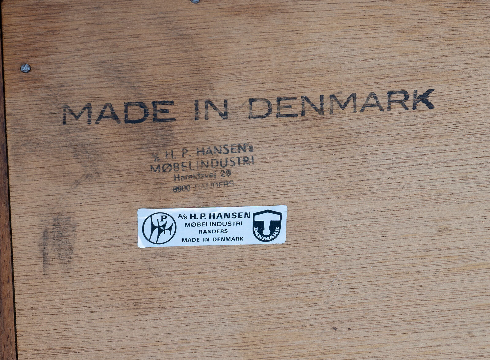 Mid-century modern danish teak sideboard hp hansen