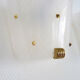 Lot of 3 brass and Rockabilly plexiglass wall light year 50