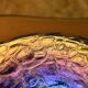 Cup, iridescent glassware, signature