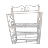 White metal shelf