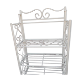 White metal shelf