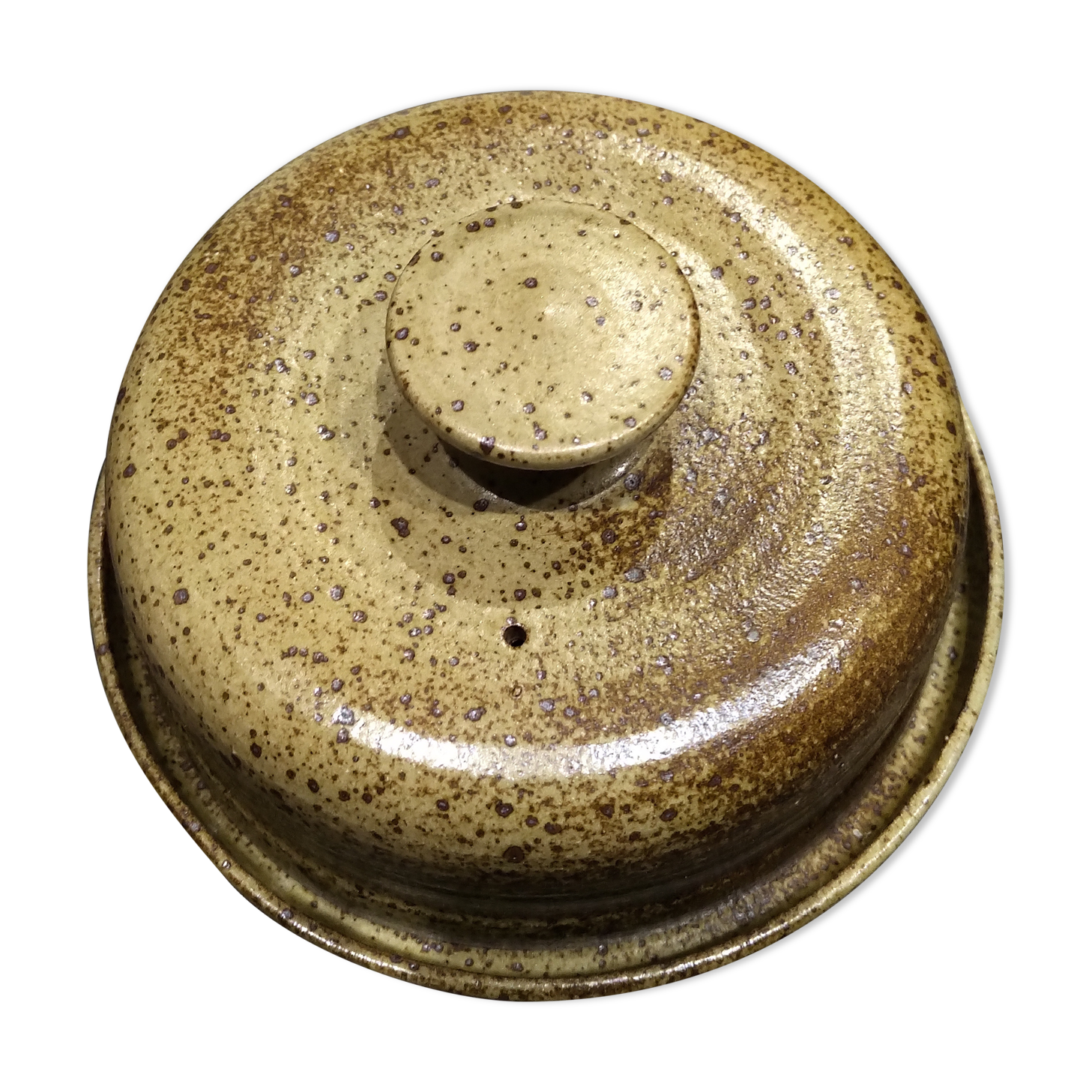 Cheese bell in flammé sandstone-70s.