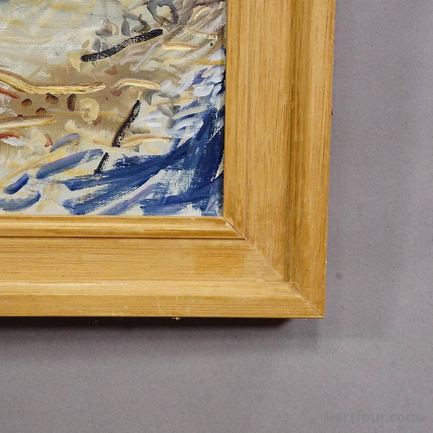 Alexander Michael - Lake Chiemsee in Bavaria oil on canvas 1982