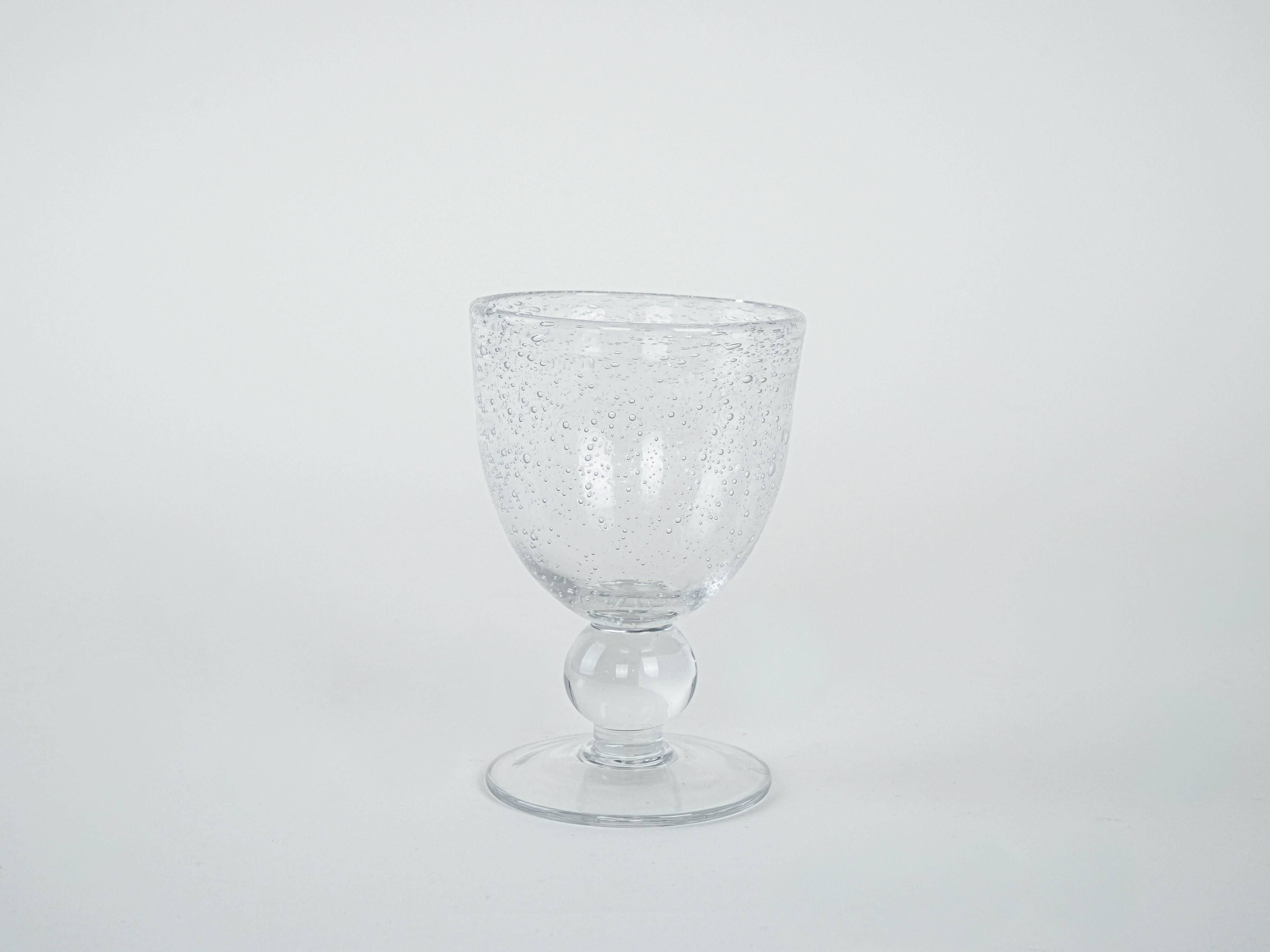 Set of bubble champagne glasses, Italian design, 1970s, production: Italy