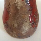 Brutalist vase with dripping decoration