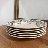 Set of 6 plates longchamps lilac model