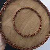 Vintage wicker bottle holder