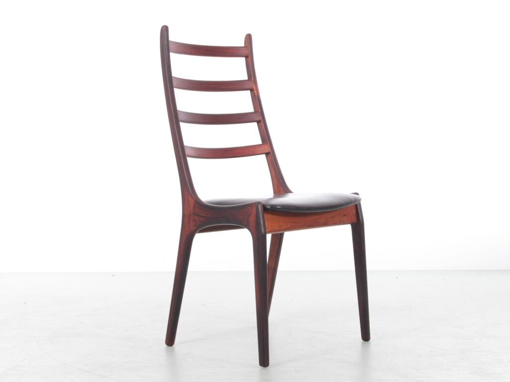 Suite of 4 Scandinavian rosewood chairs from Rio
