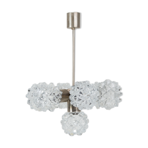 Lampe de plafond en verre taillé