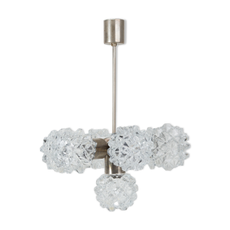 Cut-glass ceiling lamp from Kamenický Šenov, 70s