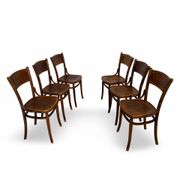 Set of six Authentic antique bentwood chairs, Antonio Volpe