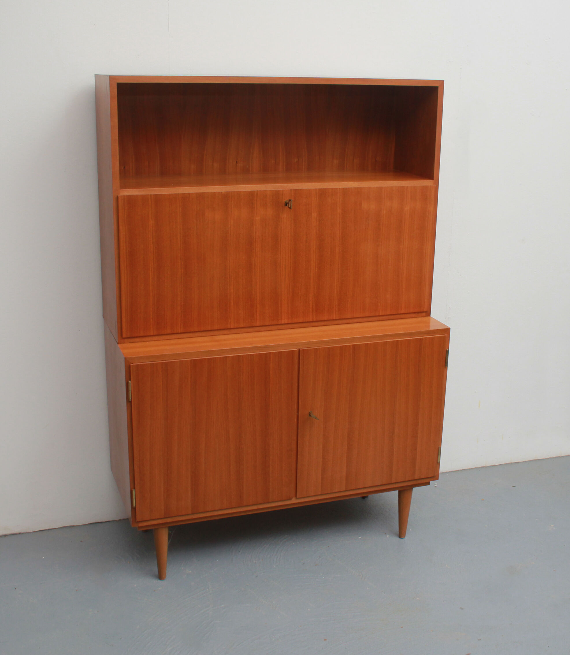 1960s secretary combination in walnut