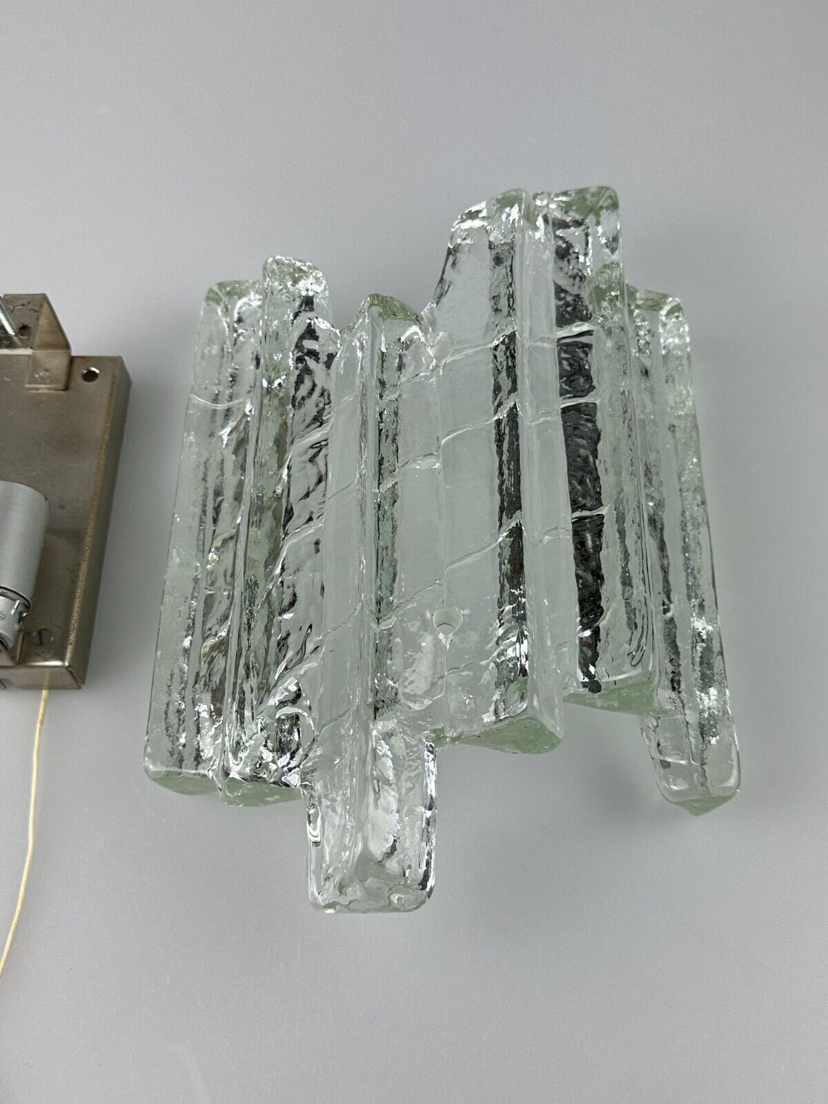 Wall lamp Wall Sconce Fischer Leuchten Germany Ice Glas Design