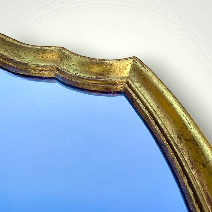 Louis XV style gilded resin mirror – 1960s