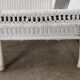 Wicker bench, rattan