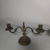 Pair of bronze candlesticks