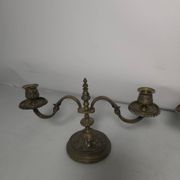 Pair of bronze candlesticks
