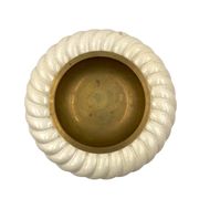 Tommaso Barbi, cream ceramic ashtray / vide poche, B Ceramiche, ca. 1970