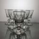 6 Baccarat style wine glasses, Caton model / 19th century