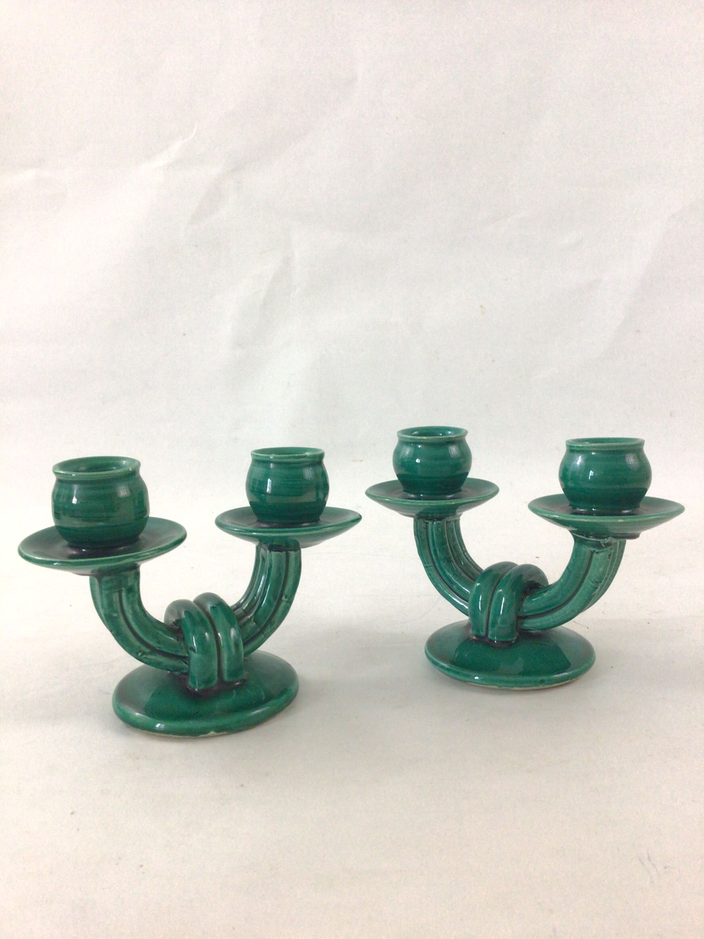 Pair of Vallauris candlesticks
