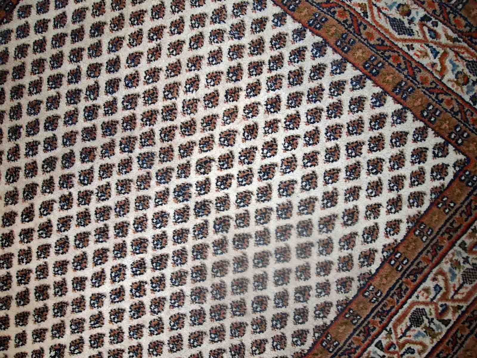 Vintage indian carpet seraband handmade 124cm x 185cm 1980s, 1c623