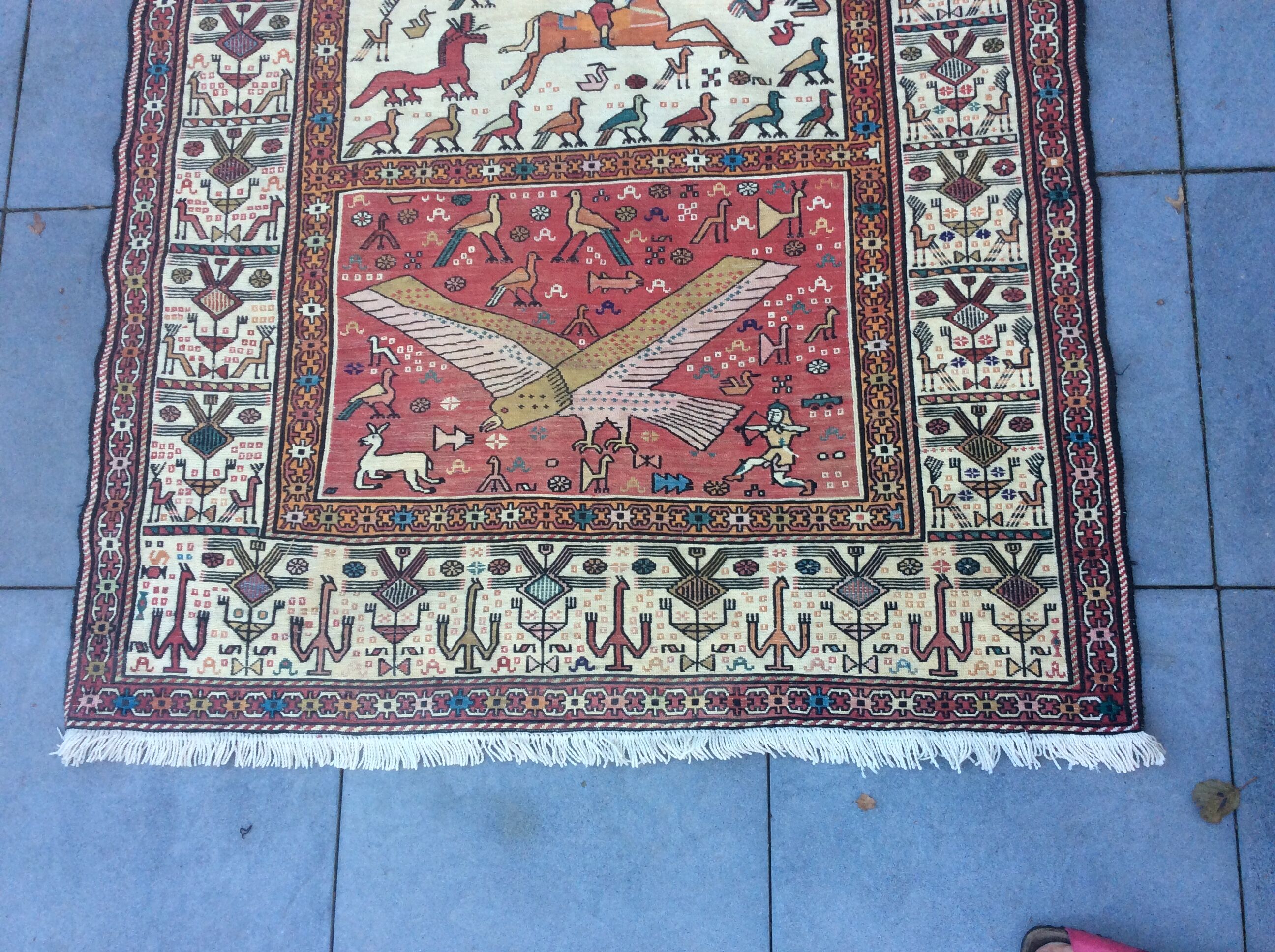 Authentic Persian rug, Kilim 195 x 125