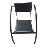 Set of 3 postmodern dining room chairs from 1980