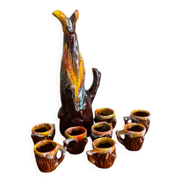 Pitcher and mugs