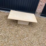 Travertine coffee table
