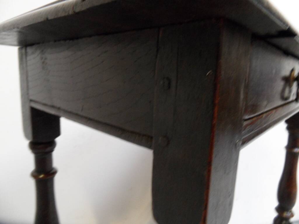 Antique oak sidetable