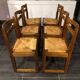 Suite of 6 sled chairs from the house revival 1970s